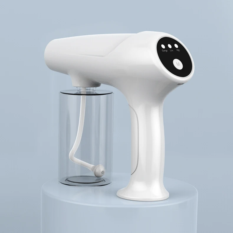 المحمولة نانو البخار بندقية العناية بالشعر بخاخ ترطيب الساخن الصباغة الرعاية الأزرق مايكرو ضباب آلة بندقية رذاذ الشعر باخرة الزناد #1