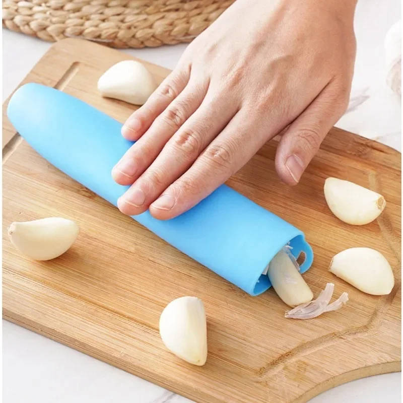 Garlic Peeling Artifact Manual Garlic Silicone Peeler for Kitchen Accessories  kitchen gadgets