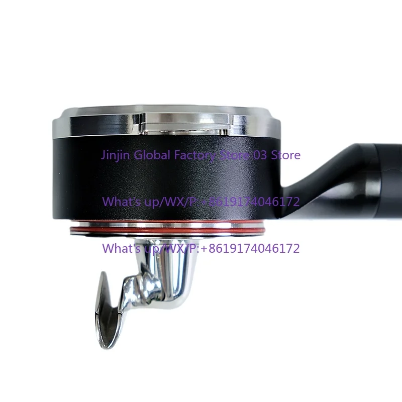 1 Prank V2 Bottomless Flat Coffee Machine Handle with Deformable Cow Horn Gold Coin Double Mouth