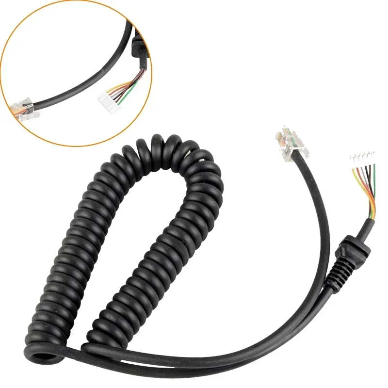 

Yaesu Walkie Talkie Replacement Microphones Cable Mic Cord Wire for MH-48A6J FT-7800 FT-8800 FT-8900 FT-7100M FT-2800M Baofeng