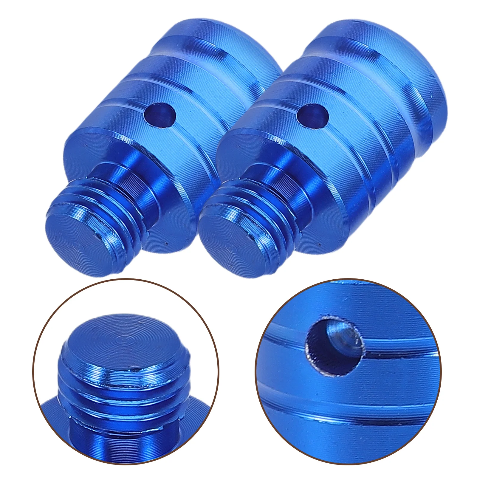 

1 Pair Blue Aluminum Alloy Motorcycle Rearview Mirror Holder Screws Retro Fit For Motorbike Mirror Mounting Bolt Accessories