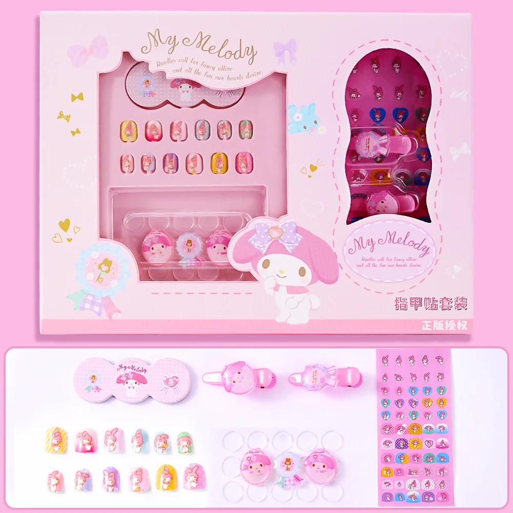 1 Set Melody Kuromi Cinnamoroll Nagelkunst-Set Nagelaufkleber Leicht Abziehbar Neue Nagelaufkleber für Frauen Geburtstagsgeschenke – Detail 8