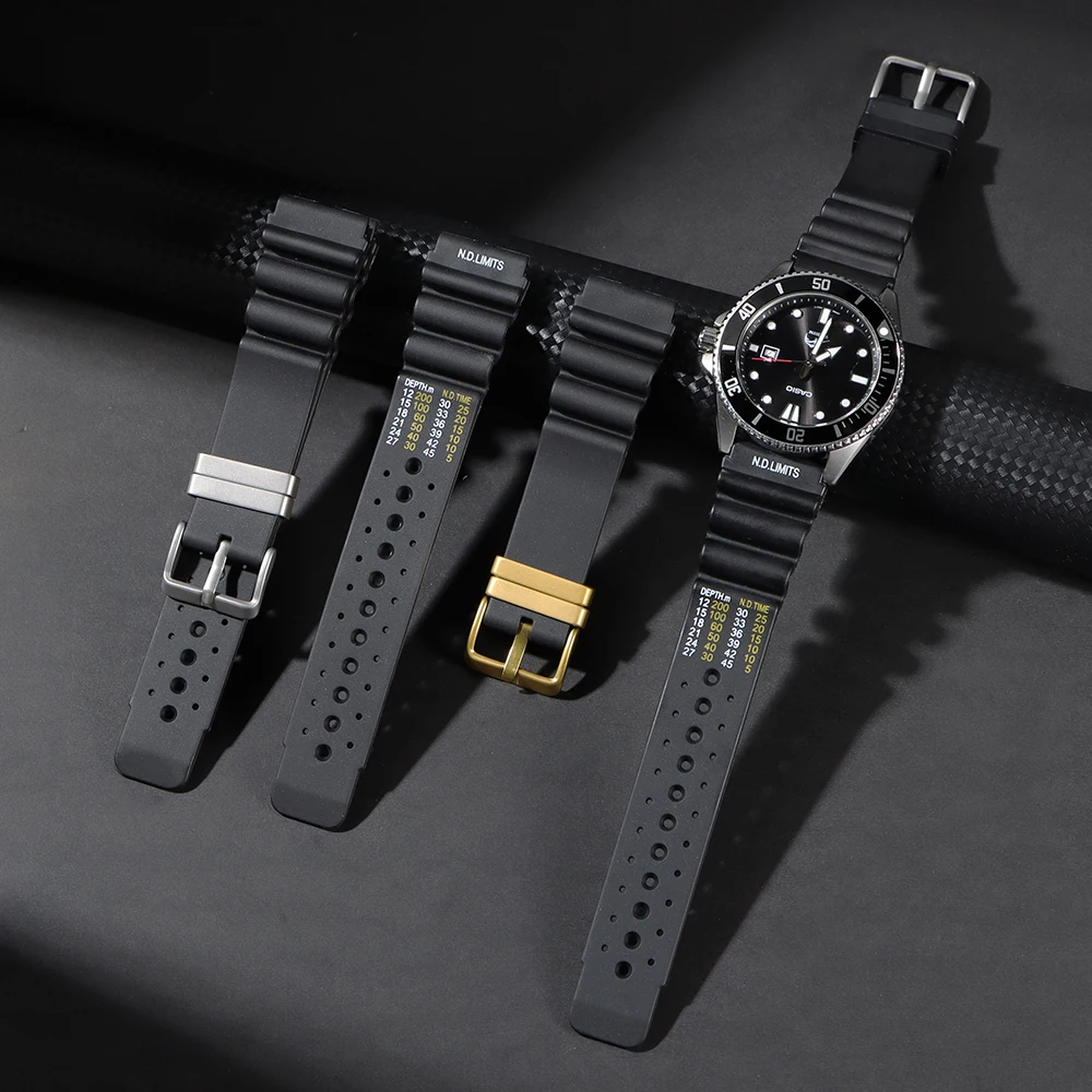 Silicone Watch Strap 20mm 22mm - Citizen Watch Promaster ulasan dan harga