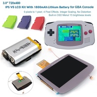 V5 720x480 Retro Pixel IPS LCD With 1800mAh Built-in Lithium Battery For GBA Backlight LCD Pre Laminated For Gameboy Advance