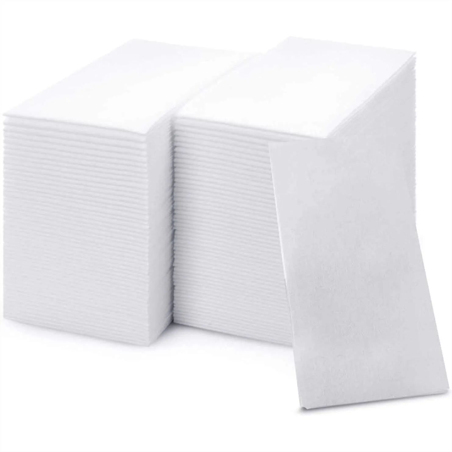 

Disposable Paper Towels 50-Pack, Cloth-Like Hand Tissues for Bathroom Guests, Soft Face Towels or Dinner Napkins