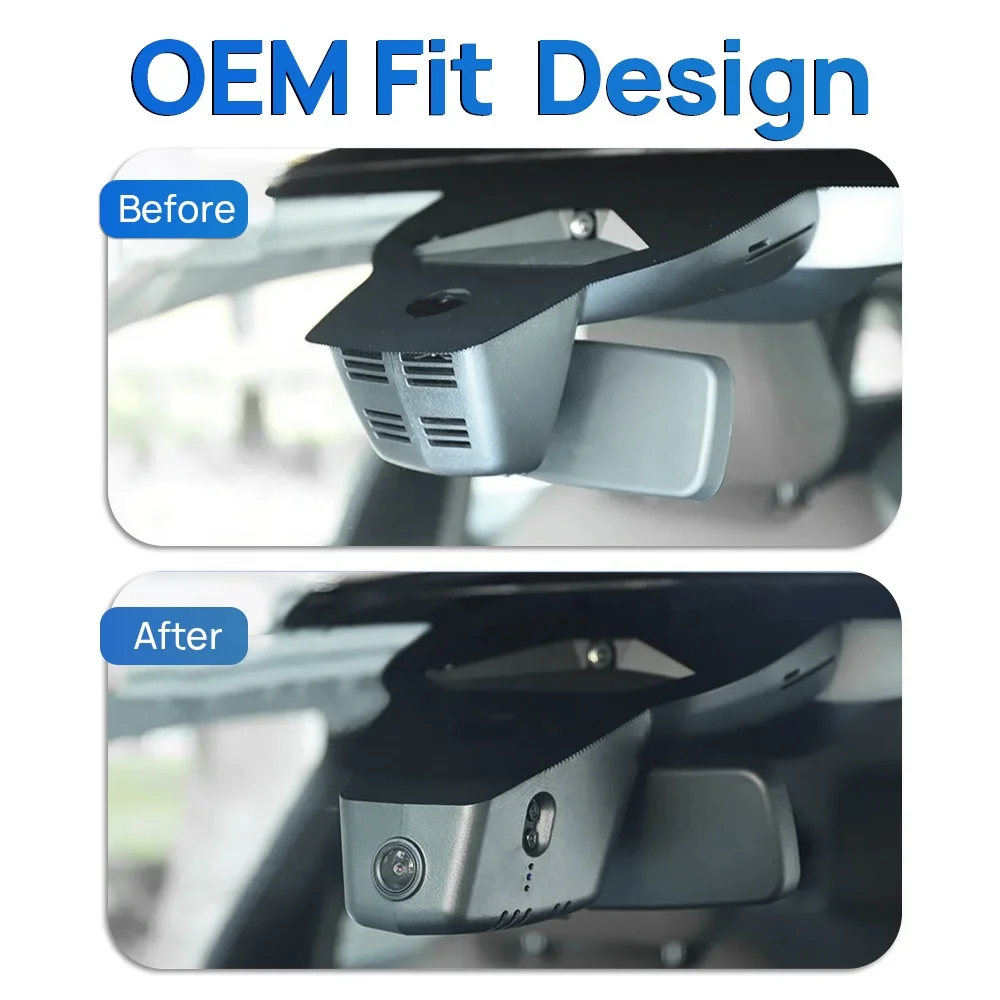 4G Dash Cam Video Recorder Custom Fit Citroen C5/Peugeot 308 2022 2160P Dual Lens Auto Loop Recording Night Vision