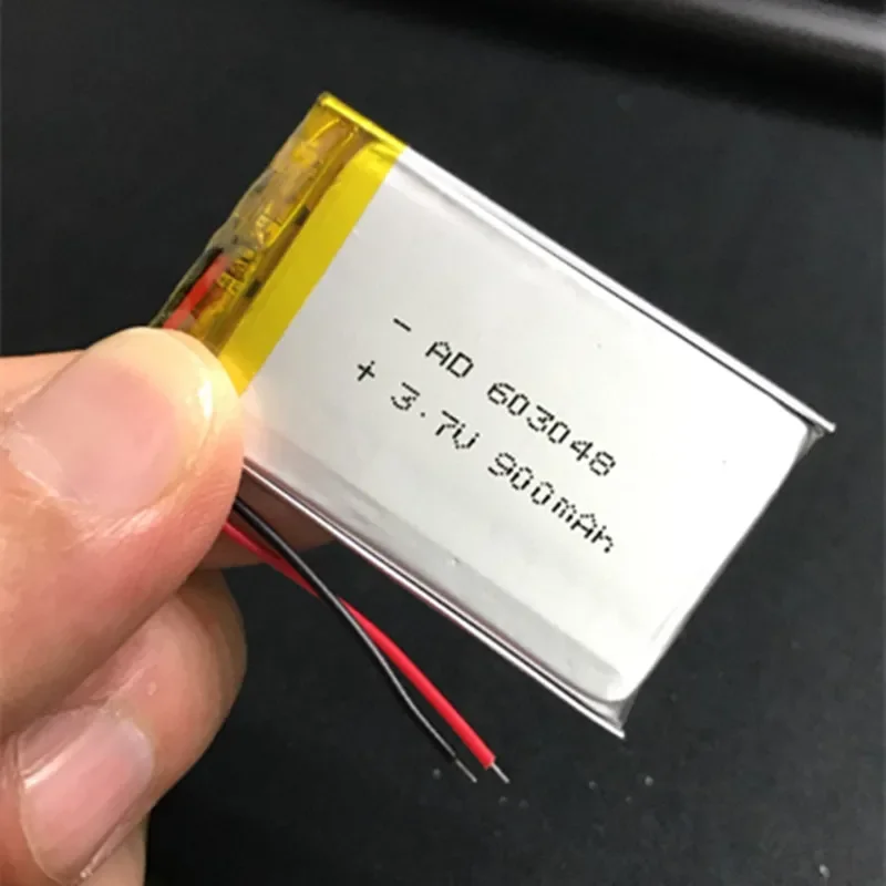 3.7V polymer lithium battery 900mAh 603048 is suitable for baby's nursery rhyme story machine.
