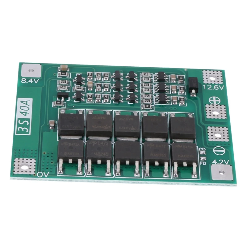 5X 3S 40A 18650 Li-Ion Lithium Battery Charger Protection Board Pcb Bms For Drill Motor 11.1V 12.6V Lipo Cell Module