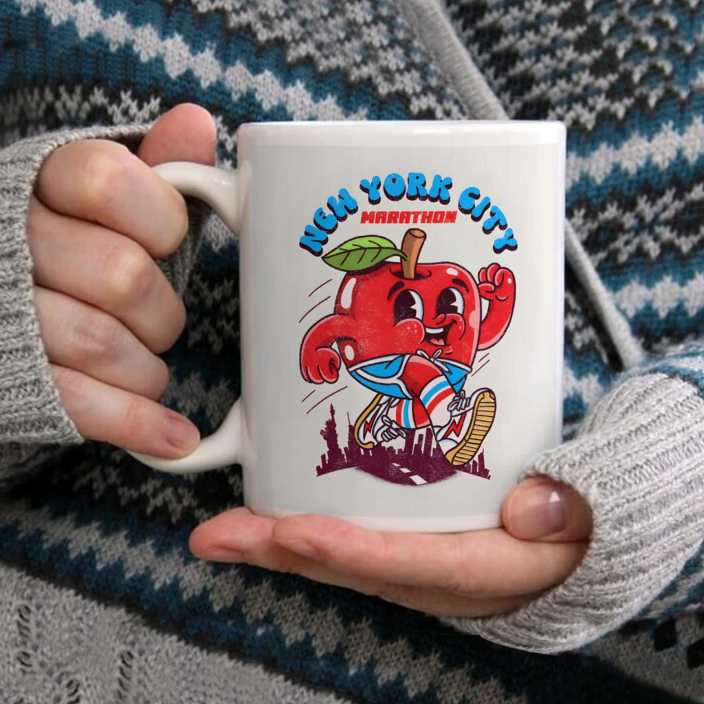 

New York City MarathonCoffee Mug Tea Cup 11oz Coffee Cup Funny Birthday Ceramic Mug Personalized Cup