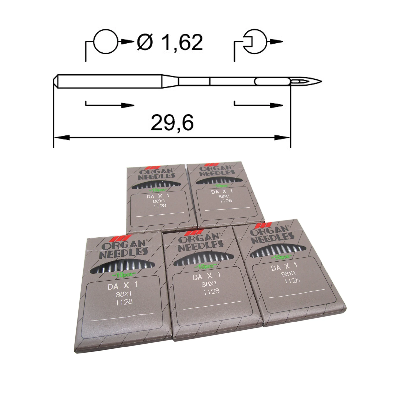 50PCS Organ DAX1 88X1 1128 Industrial Sewing Machine Needles Singer 66 88 95 195