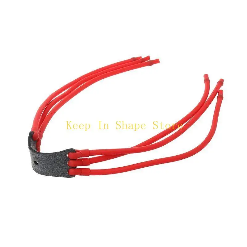 U1JC Band Group Leather Pocket Rubber Band Latex Strong Catapult Replacem #5