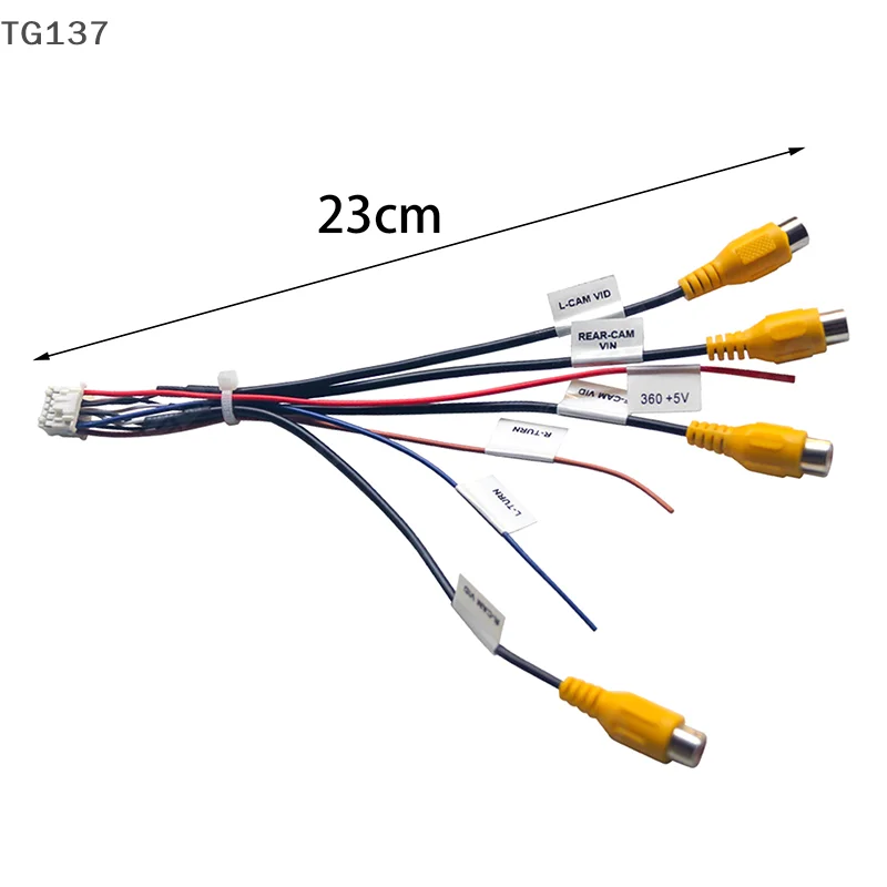 1 Pcs DIY Accessories For Android Head Unit With Built-in 360 Panoramic Camera System 12Pin Cable Adapter