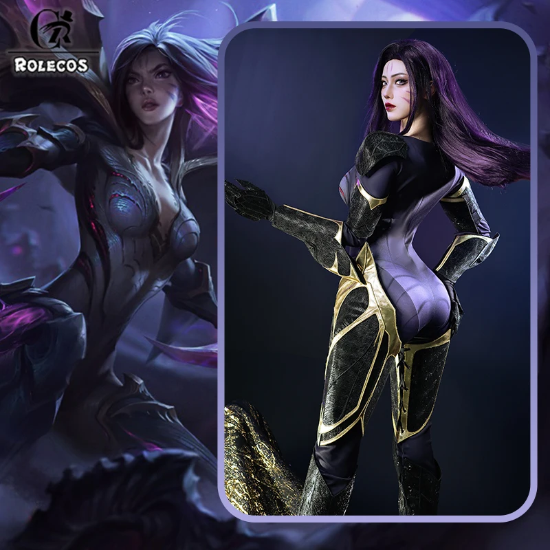 ROLECOS Game LOL Daughter of The Void Kaisa Cosplay Costume Kaisa Roleplay Tight-fitting Jumpsuit Outfit Women Halloween Party - view 2