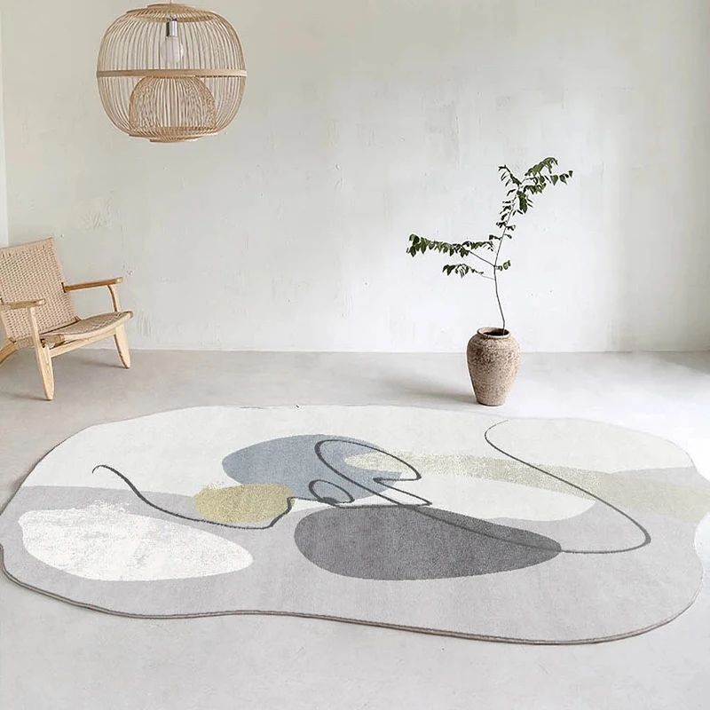 Carpet for Living Room Irregular Shape Large Area Bedroom Fluffy Rug Home Decoration Modern Abstract Cloakroom Mats ковер 러그