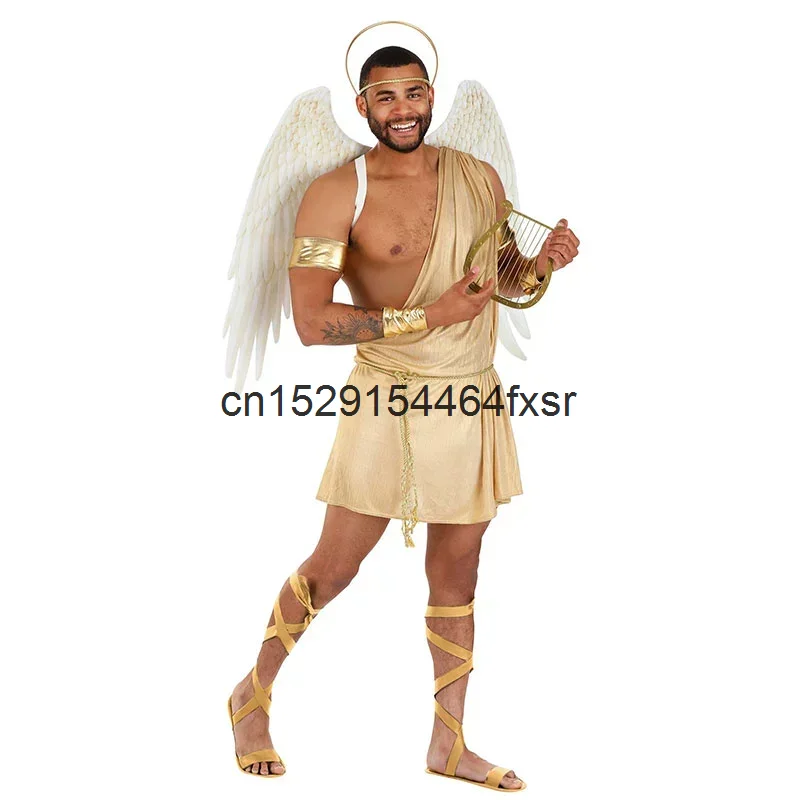 Halloween Party Stage Performs Adult Men's Sexy Angel Cupid Plays Cosplay Costume