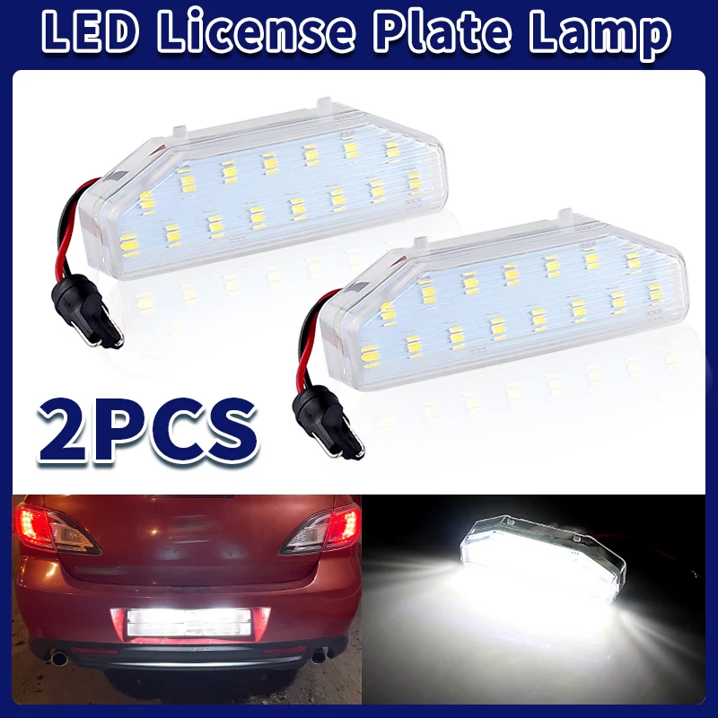 Error Free LED Licence Number Plate Light White OEM#:FF14-51-270A For Mazda 6 Atenza GH 2007-2012 RX-8 2003-2012 Car Accessories