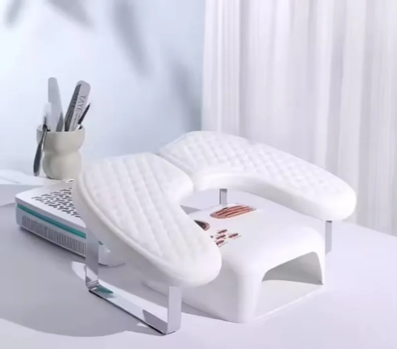 

2025 Nail Technician Leather Armrest Pad – Metal Support with Hand & Wrist Pillow for Leg Nail Tools