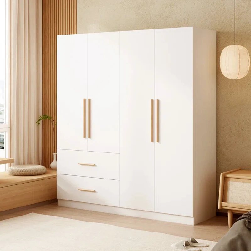الراقية تصميم مخصص النمط الأوروبي الحديثة غرفة نوم المنزل خزانة خشبية بالجملة خزانة ملابس بيضاء #1