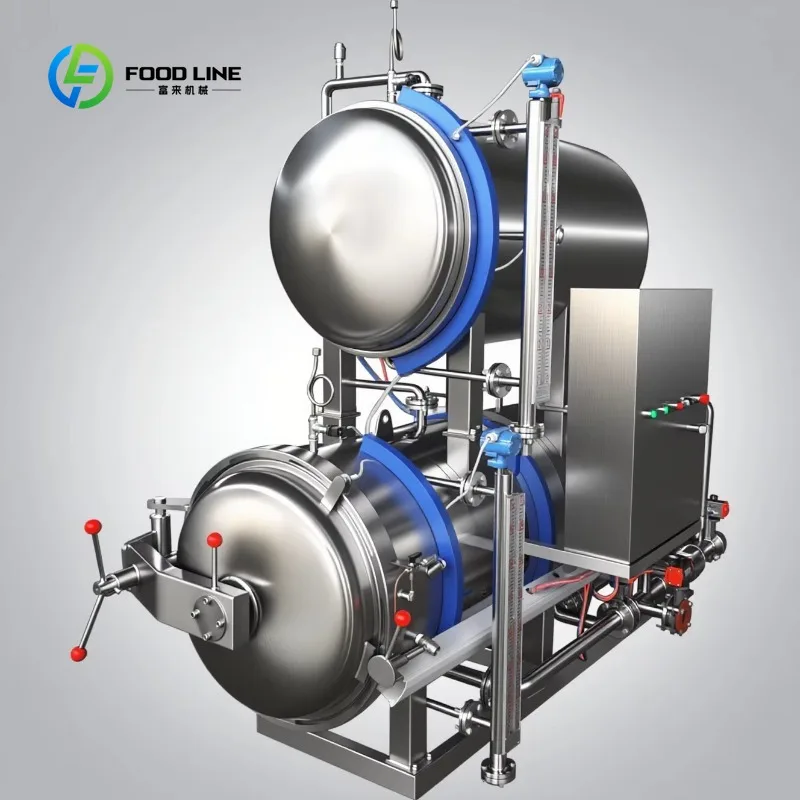 Customized Commercial Spray Retort Machine - High Pressure Sterilizer for Bottled Beverages/Canned Foods