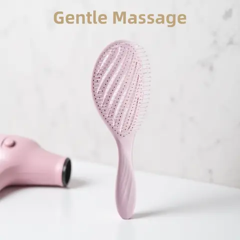 MR.GREEN Hollow Out Hair Brush Scalp Massage Combs Hair Styling Detangler Fast Blow Drying Detangling Tool Wet Dry Curly Hair