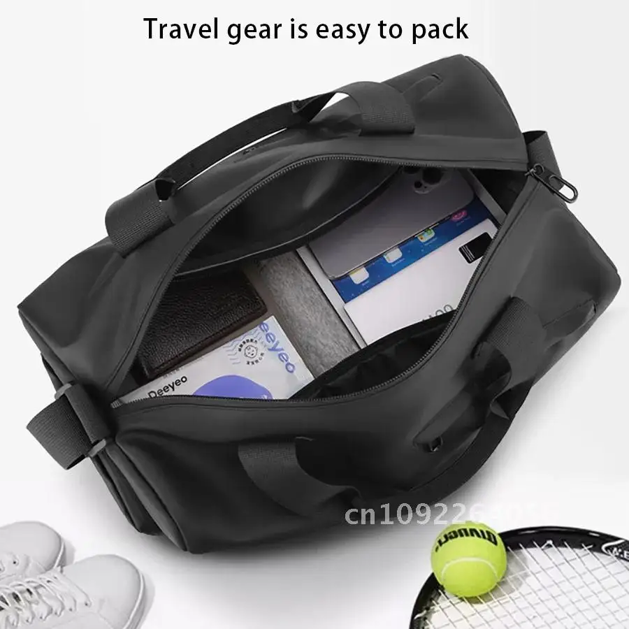 1 Piece Sports Bag, Fitness Bag for Men and Travel Bu Short-Distance Separation Bag, Dry Capacity and Swimming Wet Large