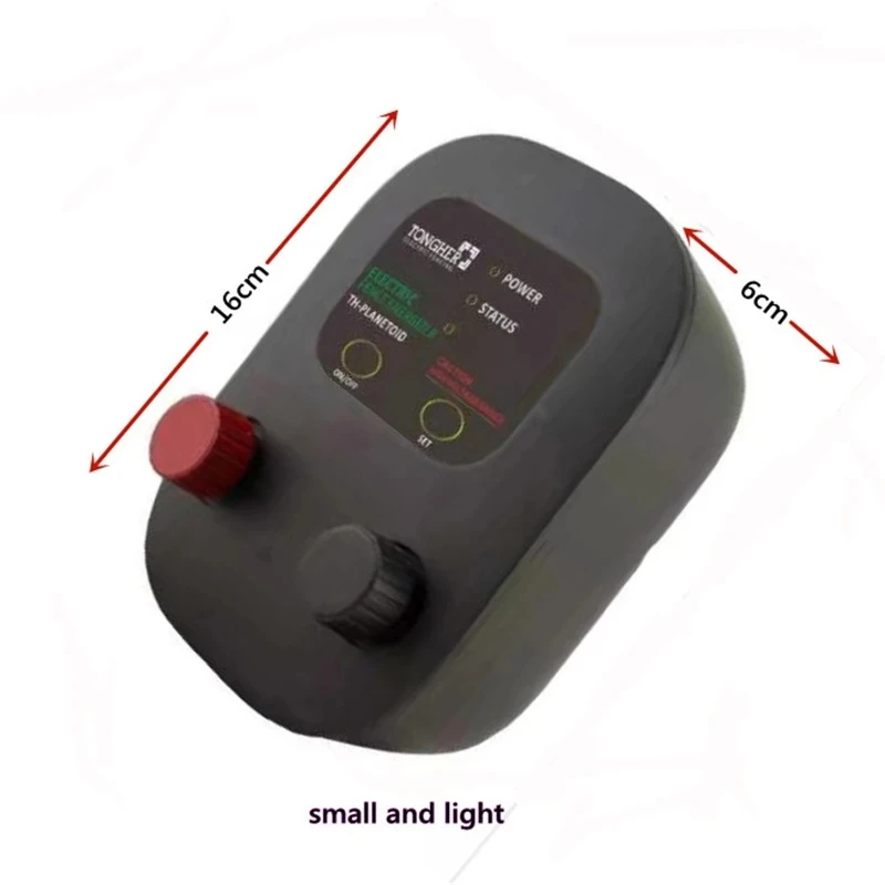 2 In1 Electric Fence 0.5 Joules Energizer + 3000-8000V LED  Voltage New Tester for Farm Sheep Poultry Livestock Animals Meature