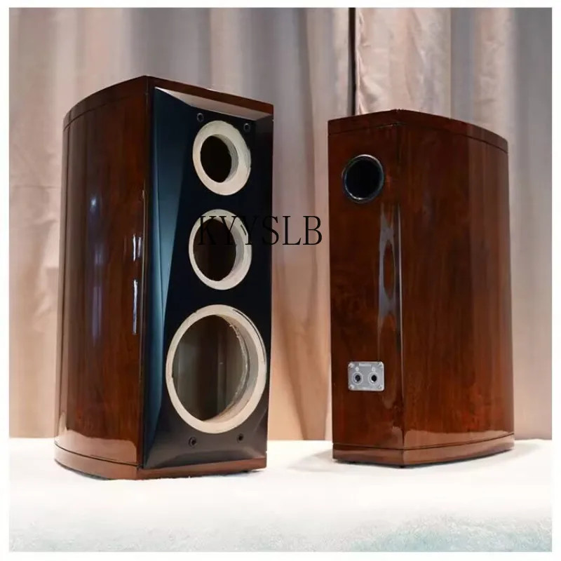 KYYSLB tablero de densidad 6,5 pulgadas 8 pulgadas cintura tambor árbol tumor chapa de madera altavoz curvo HiFi de tres vías pintura de piano