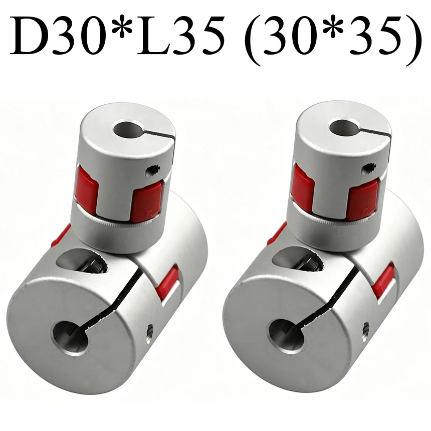 30*35mm 30x35mm 4/5/6/7/8/9/10/11/12/13/14mm Bore Aluminum Alloy Rod Shaft  Connector Spider Coupler Plum Flexible Jaw Coupling
