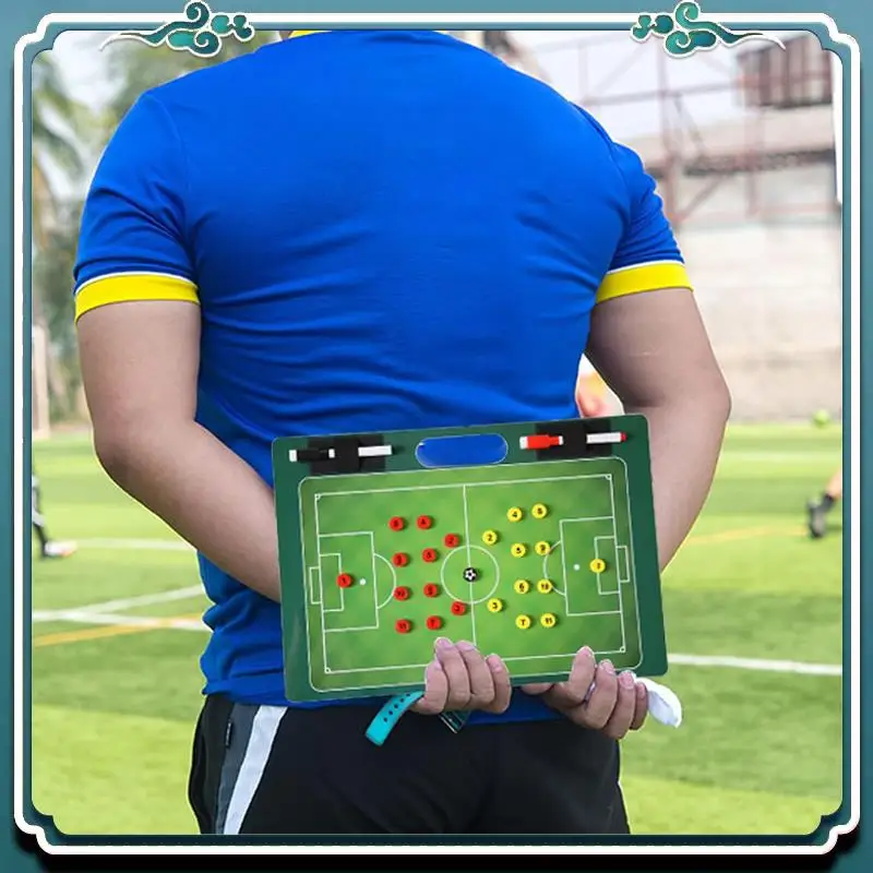Set Papan Pelatihan Papan Klip Sepak Bola Magnetik Untuk Pelatih, Untuk Permainan Teknik Strategi Olahraga