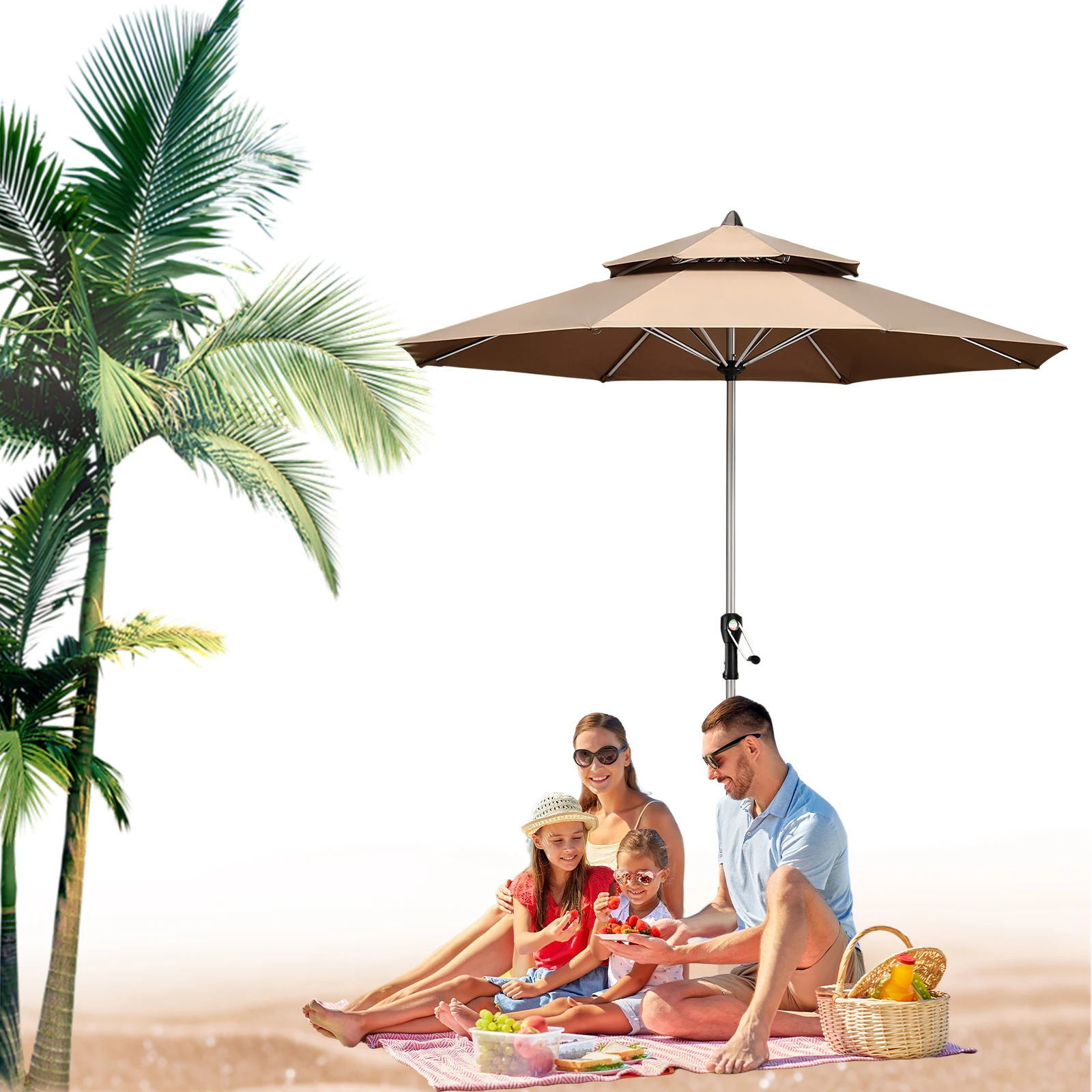 مظلة فناء خارجية 8 أضلاع مظلة سوق حماية من الأشعة فوق البنفسجية مظلة ساحة لسطح الحديقة وحوض السباحة في الفناء الخلفي