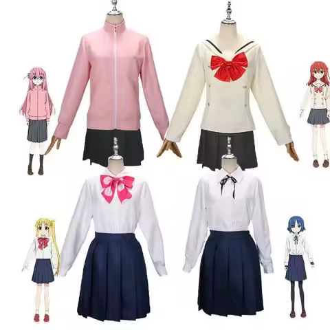 cosplay anime Hitori Gotou, Nijika Ijichi, Ryō Yamada, Ikuyo Kita cosplay sets AND WIG