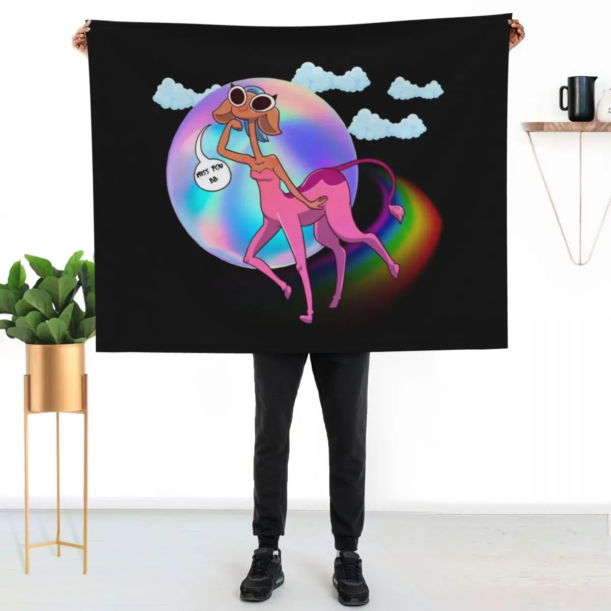 

Glendale Miss You Bb Centaurworld Throw Blanket Long Lasting Soft Plush Blanket for Daily Use