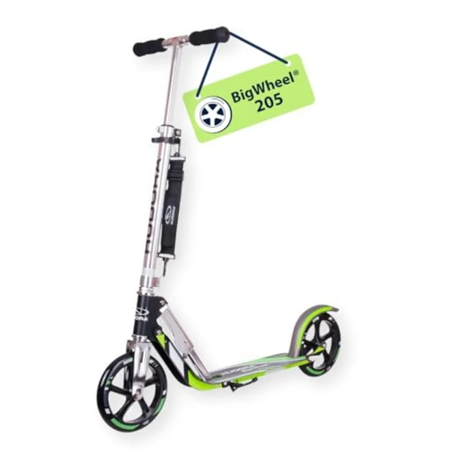 

Самокат Big Wheel Scooter 205 - трехколесный самокат для городских поездок, черная алюминиевая рама, высокопроизводительные колеса, легкий и прочный