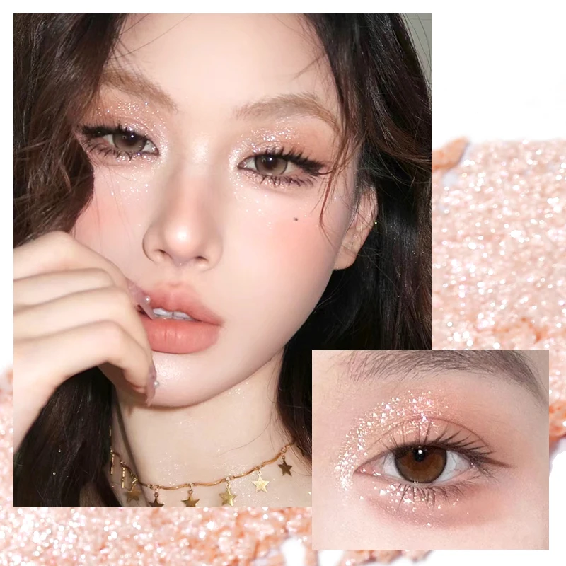 Shining Stars Highlight Eyeshadow Waterproof Shimmer Long Lasting Eye Makeup Brightening Bronzer Glitter Face Highlighter Makeup