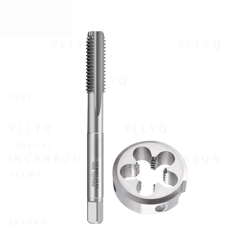 1SET M12-M19 HSS Right Hand Mertic Tap Die Set Used For Machine Tool Internal And External Thread Tapping And Repair Tool