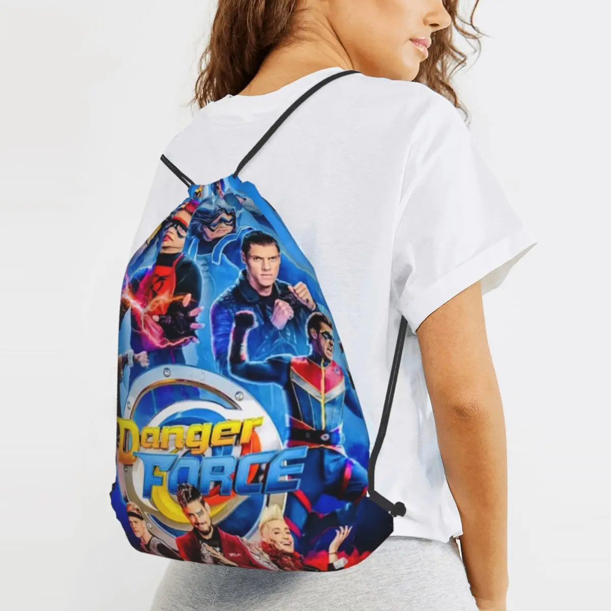 Henry Danger Backpacks Fashion Drawstring Bags Sundries Bag Book Bags for Travel School