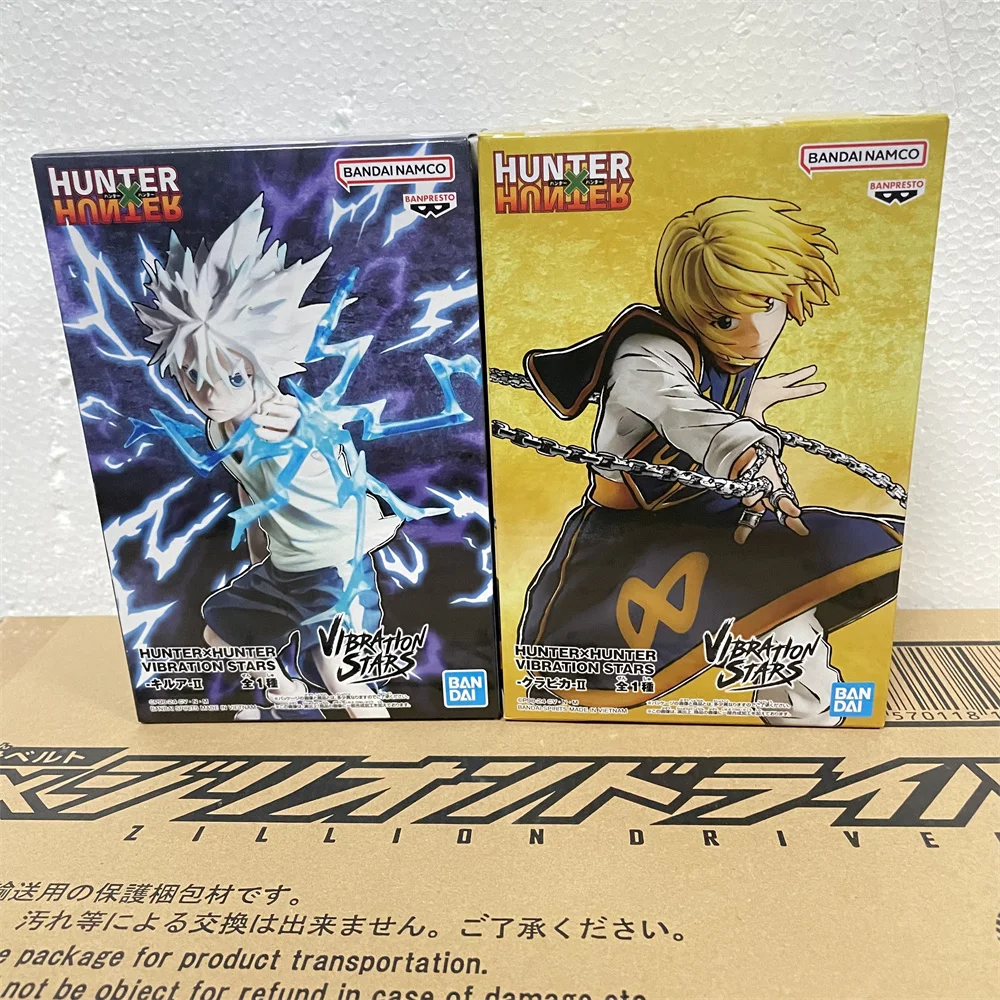 Original Bandai Anime Figure Hunter X Hunter Killua Zoldyck VIBRATION STAR Kurapika VIBRATION STARS Action PVC Toys Figurine