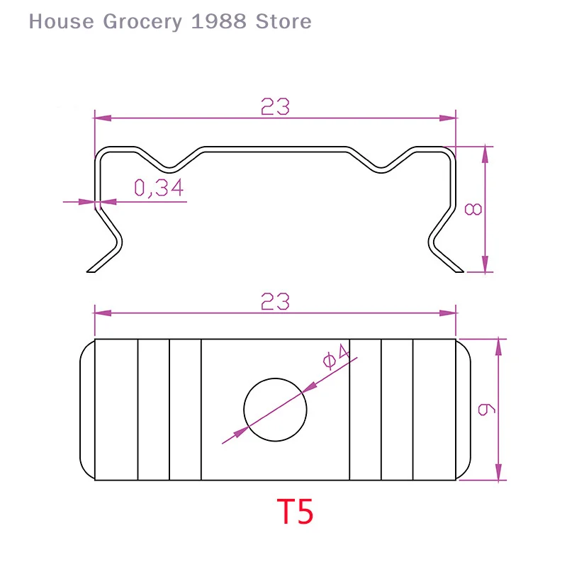 （HG） 50Pcs T5/T8 LED Tube Bracket Clips Holder Bracket For Lamp Socket/Ceiling Lamp/Light Fixture For Home Electric Appliance