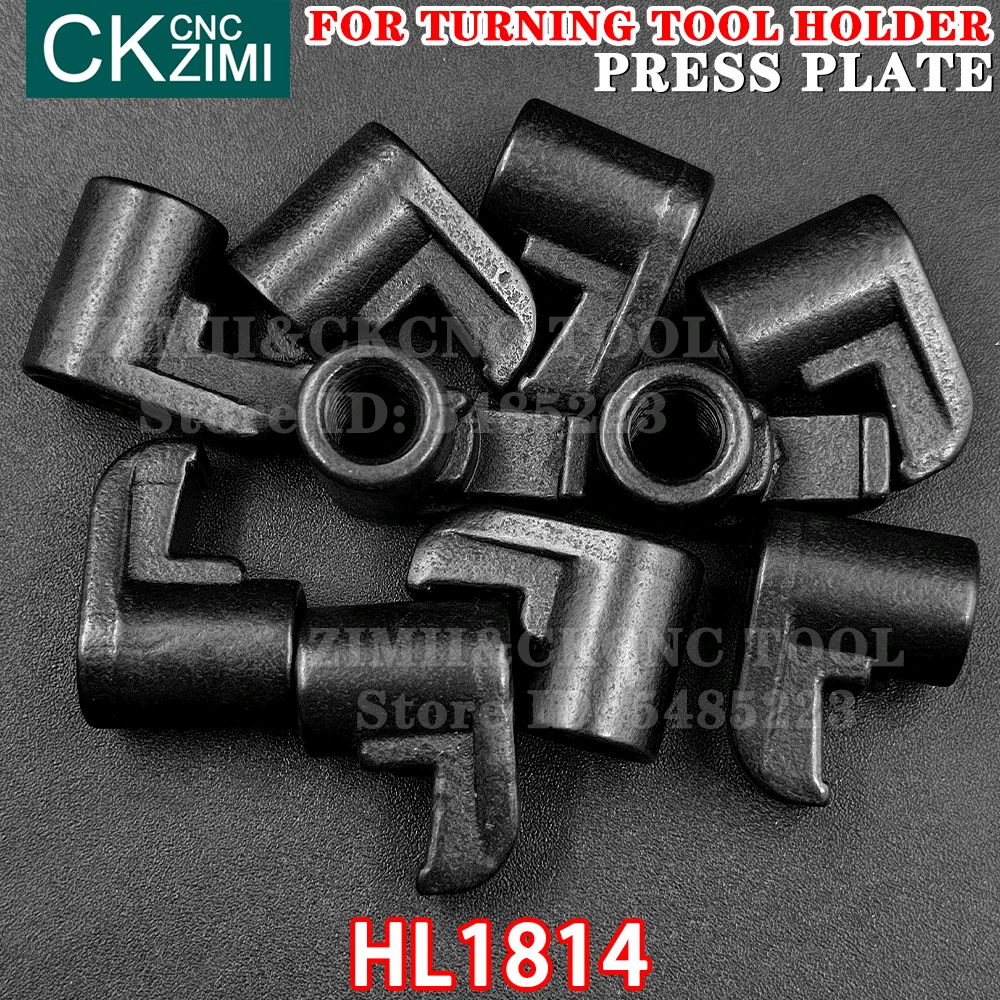 Imagem -02 - Placa de Pressão da Placa de Pressão Torno de Metal Cnc Peça de Acessórios de Ferramenta de Torneamento para Porta-ferramentas de Torneamento Externo Ferramentas Cnc Barra de Faca Placa de Imprensa 10 Peças Hl1814