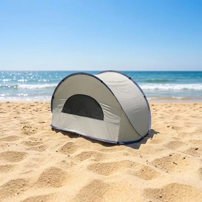 Hot-selling Pop-up Sunscreen Beach Tent, Easy-to-build Park Beach Camping Tent, with Oxford Cloth Fast Delivery