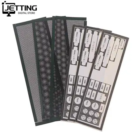 Bilashmart 3Pcs 17*5cm PVC Dust Filter Universal DIY Shield Back Plate For Computer Chassis I/O
