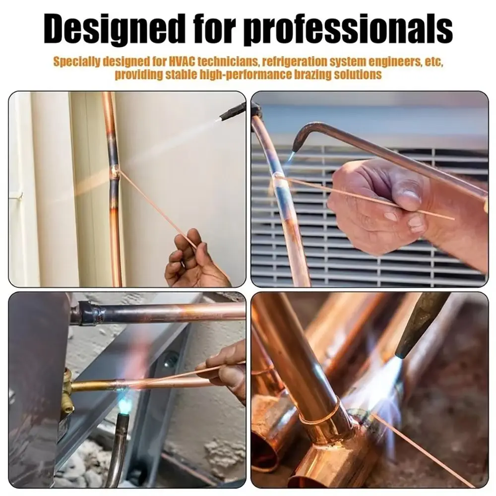 4Pcs 250mm Phosphor Copper Welding Rod Phosphor Bronze Self Fluxing Brazing Soldering Rod Copper Brass No Solder Powder