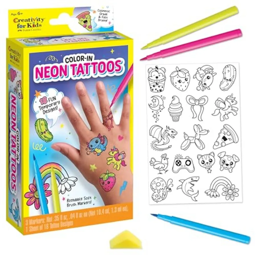 Neon Mini Tattoo Marker DIY Craft Kit