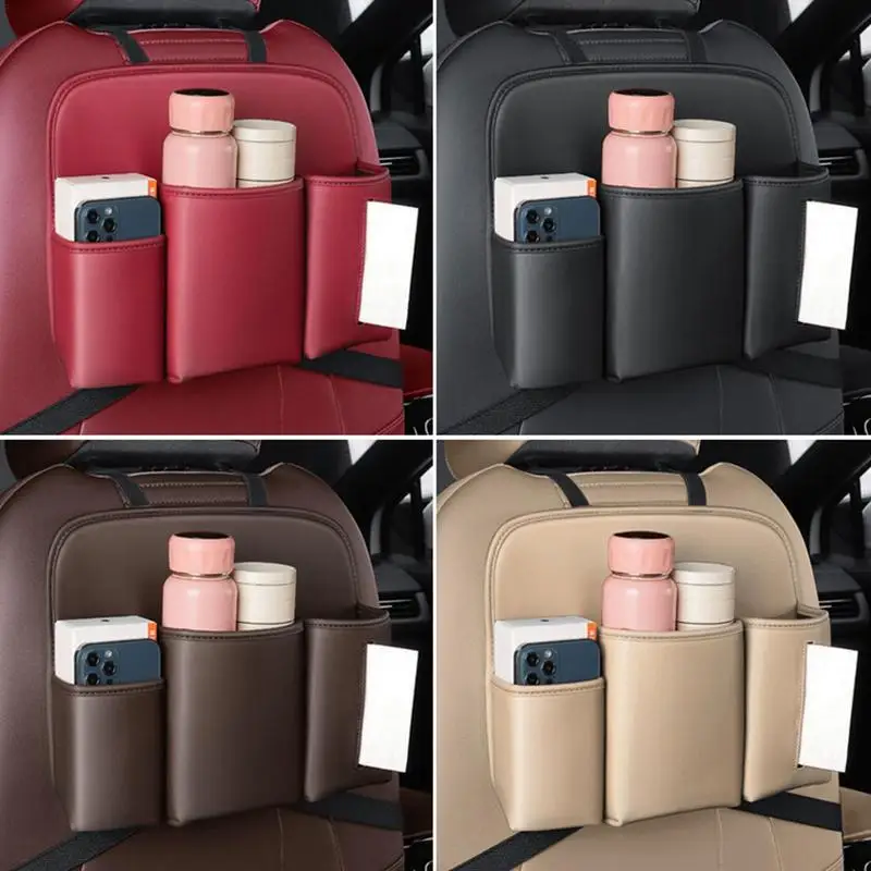 Backseat Car Organizer Car Purse Holder Backseat Storage Dog Pet Barrier Multifunctional Pocket Container Handbag Tissue Holder