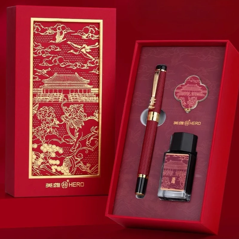 set-regalo-con-penna-stilografica-vintage-hero-bottiglia-di-inchiostro-e-borsa-per-la-calligrafia-e-l'uso-professionale