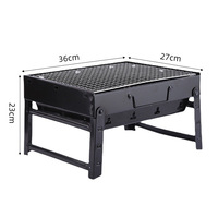 Solid color metal grill chrome plating treatment, furnace body electrophoresis process, portable and foldable barbecue oven