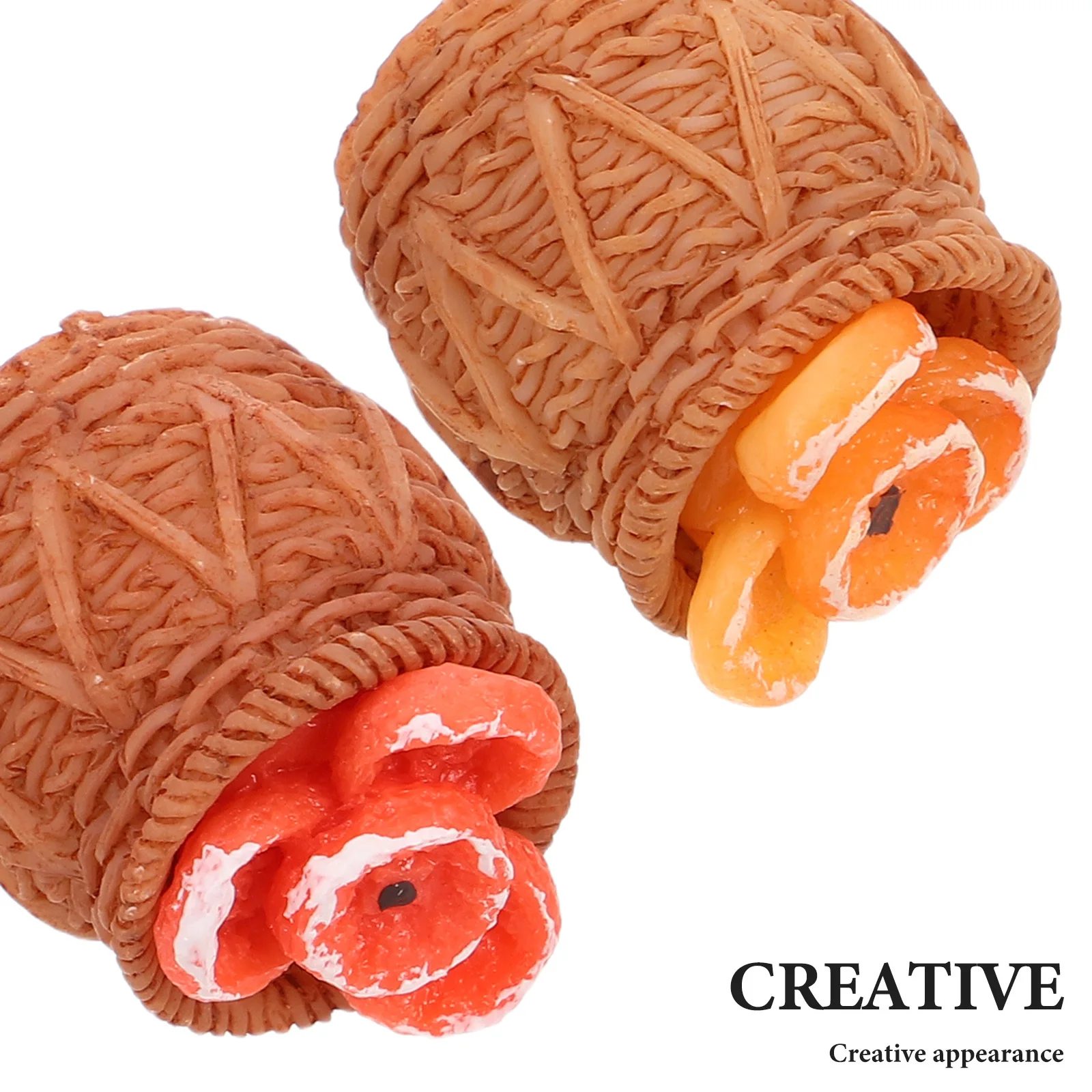 6 قطعة البرسيمون المصغر والفواكه المجففة محاكاة الغذاء الدعائم دمية واقعية التظاهر اللعب اكسسوارات المطبخ مايكرو #3