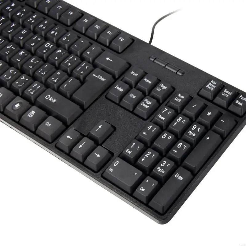 N1HD Corded Arabic English Keyboards For Comfortable Extended Typing In Work Play