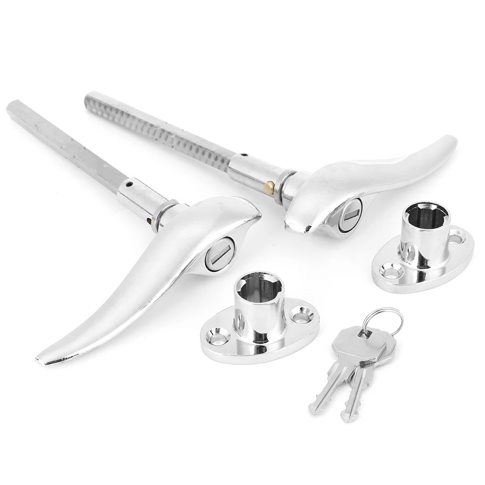 

Наружные дверные ручки из нержавеющей стали для автомобиля, подходящие для 3 окон 1932-1934 Дверной замок