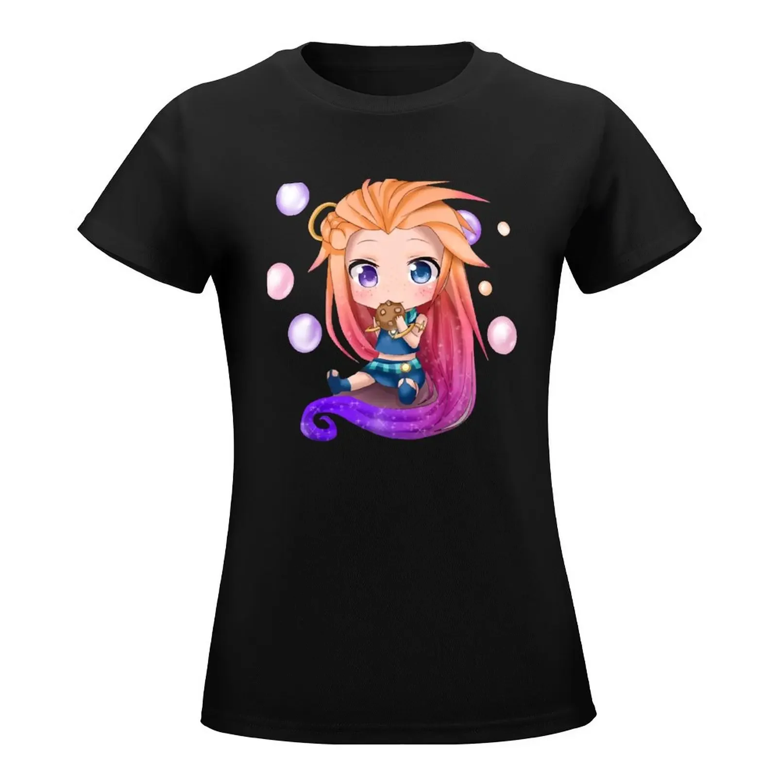 Zoe chibi T-Shirt Aesthetic clothing kawaii clothes summer tops summer top t shirt dress Women